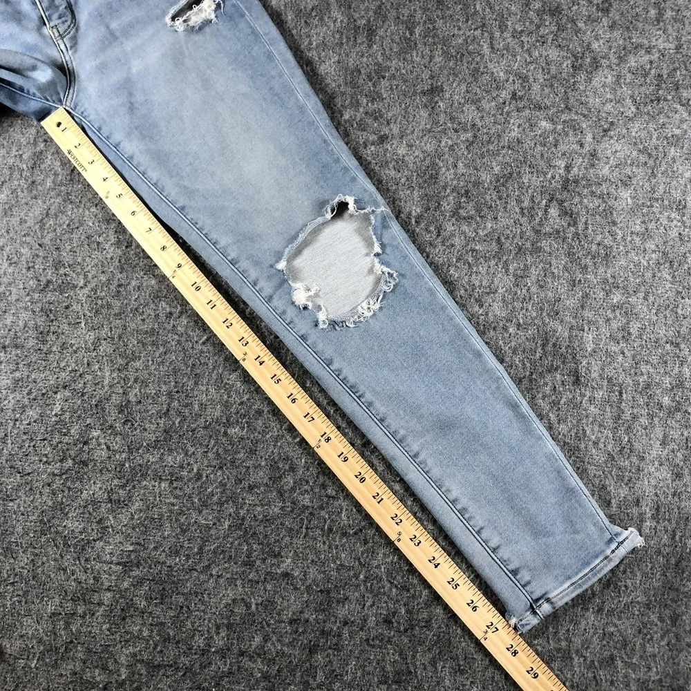 American Eagle Next Level Skinny Jeans Womens 8 Distressed Light‎ Wash